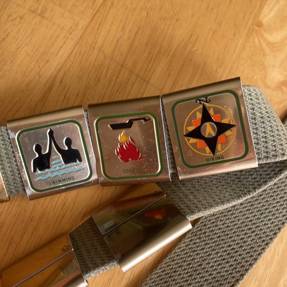 Boy Scouts Of America 1985 75th Diamond Jubilee Bsa 80s Vintage Belt - Picture 4 of 7